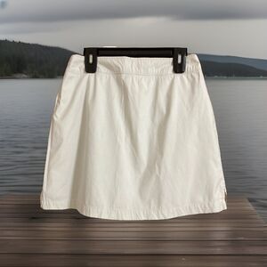 Golf Skort Off White Sz 8 Golf Ativa Active Wear Tennis Short Side Zipper